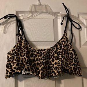 Pink Victoria’s Secret Flounce Bikini Top